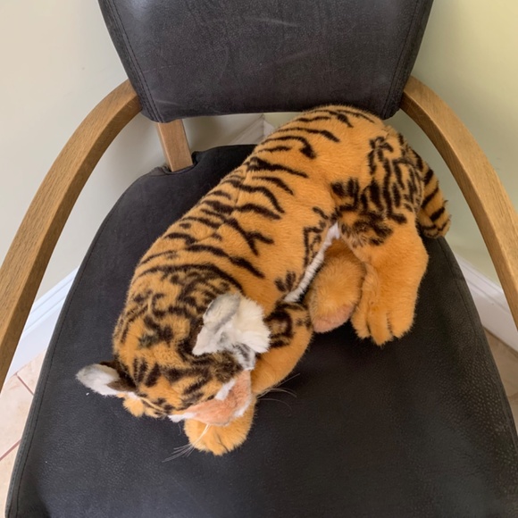 VTG 1988 Applause Avarti Sleeping Tiger Animal Plush Italy - Picture 12 of 13